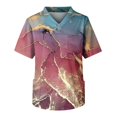 thumbnail image 1 of Men's Short Sleeve V Neck Print Chest Pocket Carer Top 2XL, 1 of 3
