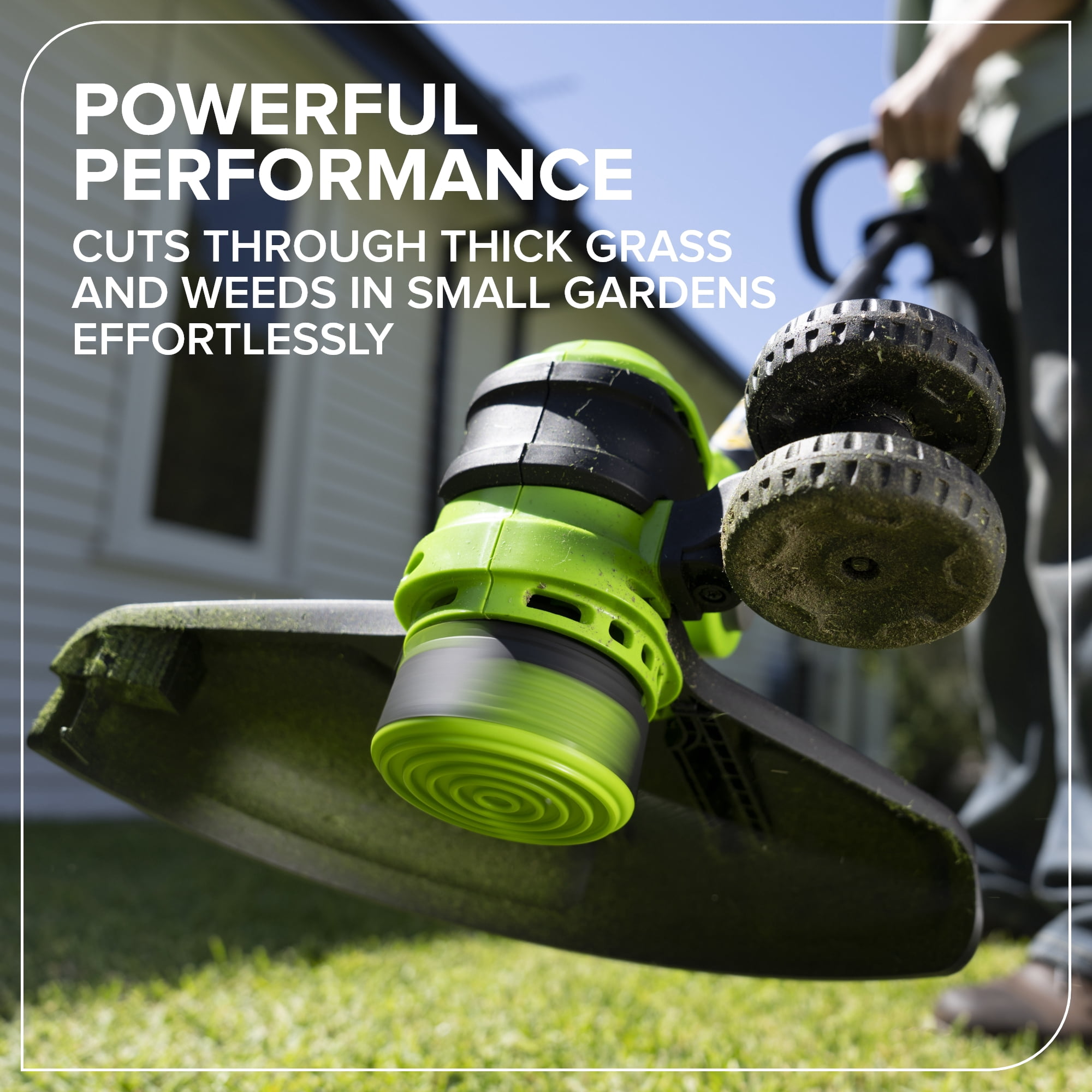 Greenworks 24V 12" Brushless String Trimmer Kit, Auto-Feed, 3-Piece Shaft, 2.0Ah USB-C Battery, 30W USB-C GAN Charger, 4.08lbs (Without Battery), 3-Year Warranty