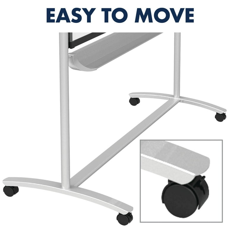 Prestige 2 Mobile Presentation Easel, 6 ft x 4 ft, Silver/Graphite Prestige 2 Mobile Presentation Easel, 6 ft x 4 ft, Silver/Graphite