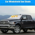 thumbnail image 4 of GHSDFBB Car Windshield Sun Shade Foldable,Sun Protection for Car Front Windshield,Sun Protector for UV Ray,Car Interior Accessories for Sun Heat,Fit for 2019-2024 Dodge RAM 1500, 4 of 7
