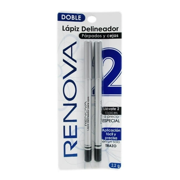 Delineador de ojos Renova en lápiz negro 2.2 g