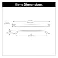 thumbnail image 6 of Hickory Hardware P2994-RI 12 in. Center to Center Refined Rustic Collection Pull, Rustic Iron, 6 of 7