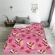 thumbnail image 5 of Balery Strawberry Cake Manta de Felpa Suave y Acogedora – Cobija de Franela Aterciopelada para Cama, Lavable y Cálida para Sofá, Mascotas, Transpirable-40"x30", 5 of 7