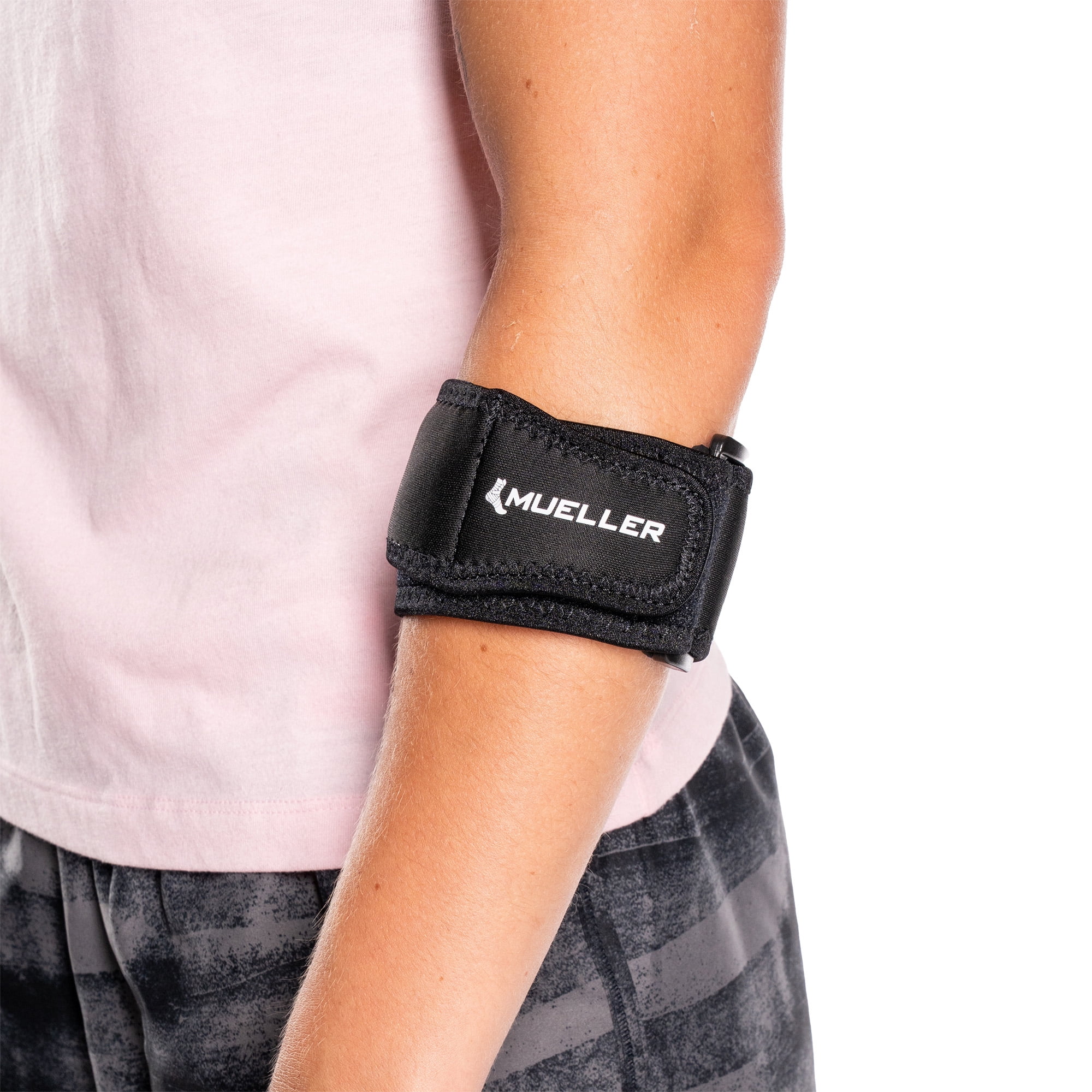 Mueller® Tennis Elbow Support with Gel Pad, One Size, Adjustable Forearm Support