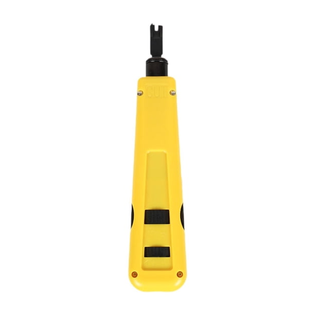 Herramienta de perforación tipo 110/88, herramienta manual resistente al desgaste y ajustable, herramienta para módulo de cable de red multifunción Amarillo