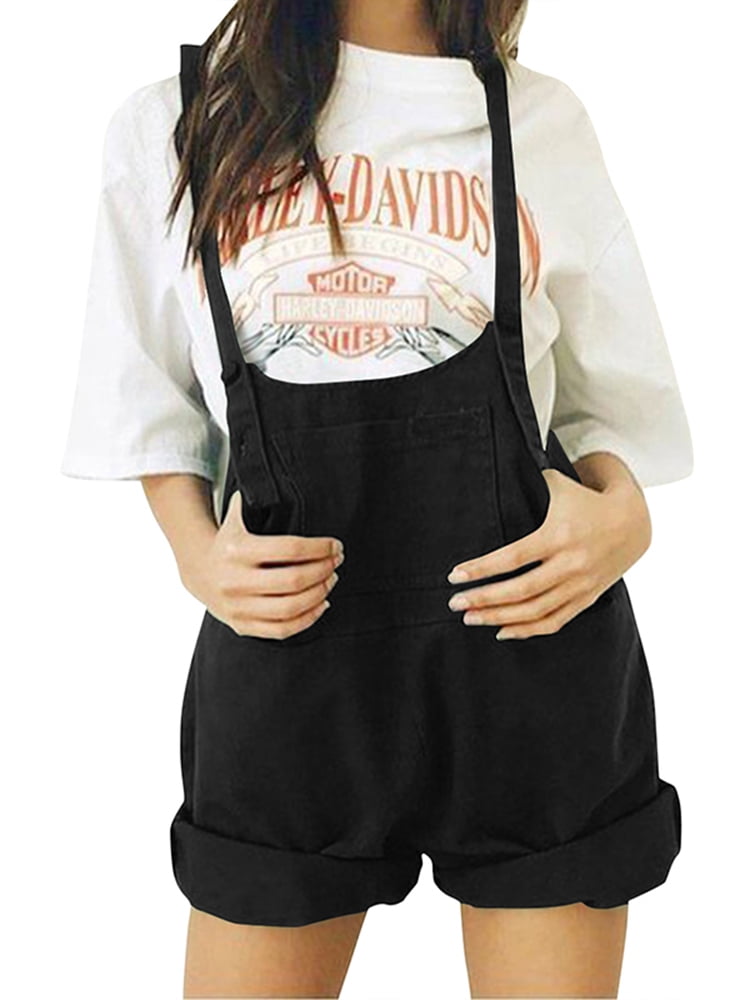 loose black dungarees