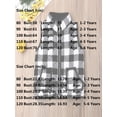 thumbnail image 3 of Niños pequeños Bebé Niño Niña Plaid Sin mangas Cremallera Chaqueta Chaleco Abrigo Outwear Chaleco Trajes Ropa XBTCLXEBCO Azul, 5-6 años, 3 of 6