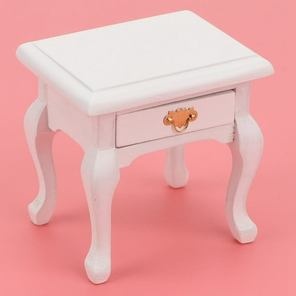 Mesa auxiliar de casa de muñecas 1/12 muebles de madera miniatura vintage ANGGREK Otros