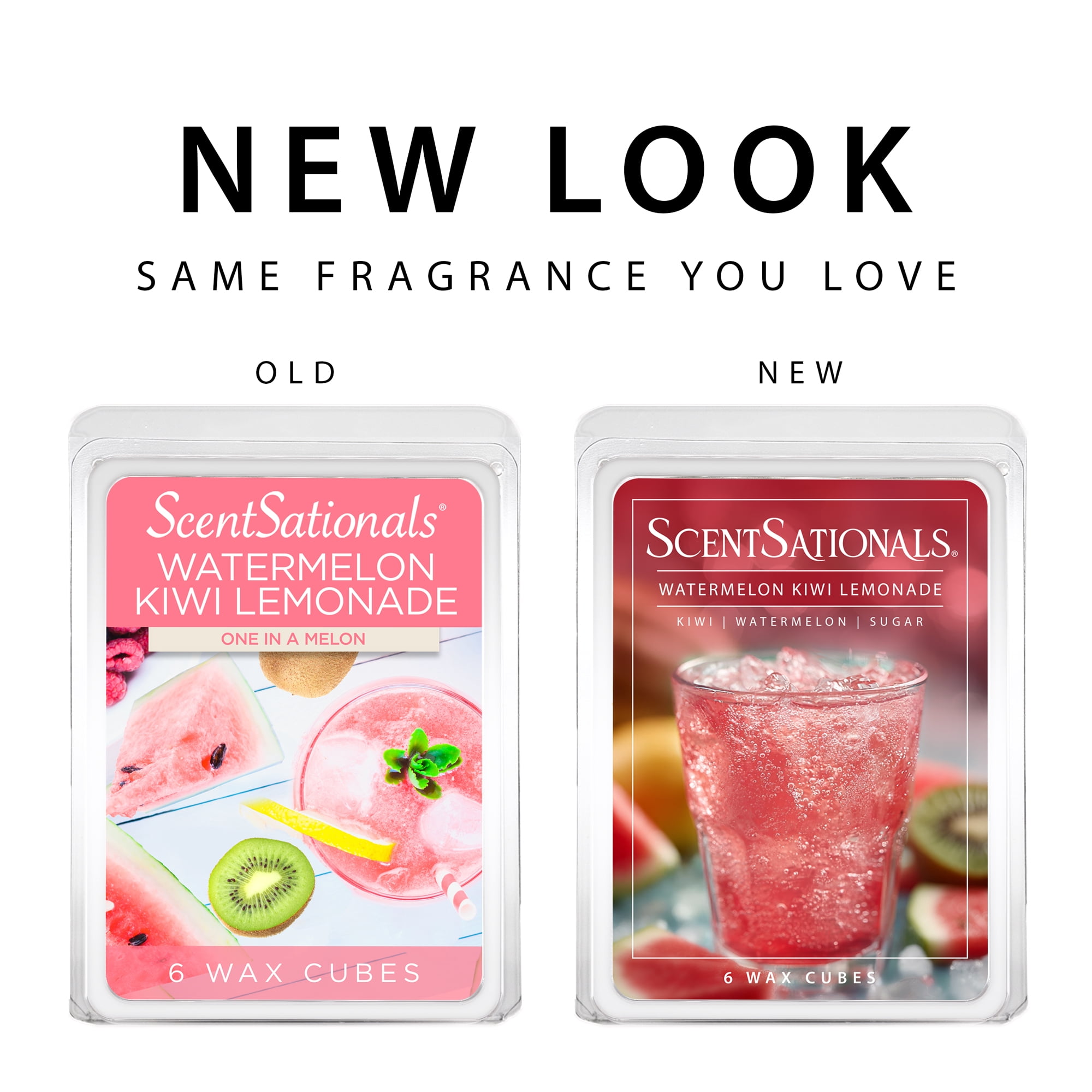(2 pack) Watermelon Kiwi Lemonade Scented Wax Melts, ScentSationals, 2.5 oz