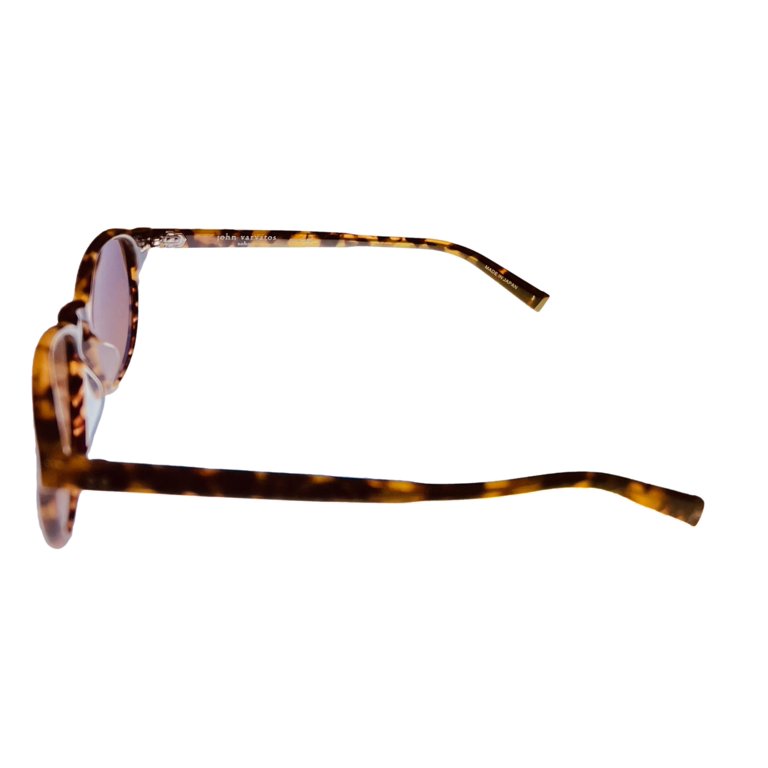 John Varvatos Round Tortoise & Transparent Sunglasses John Varvatos Mens Eyeglass Round Tortoise Metal V407 . 50mm  main image 3