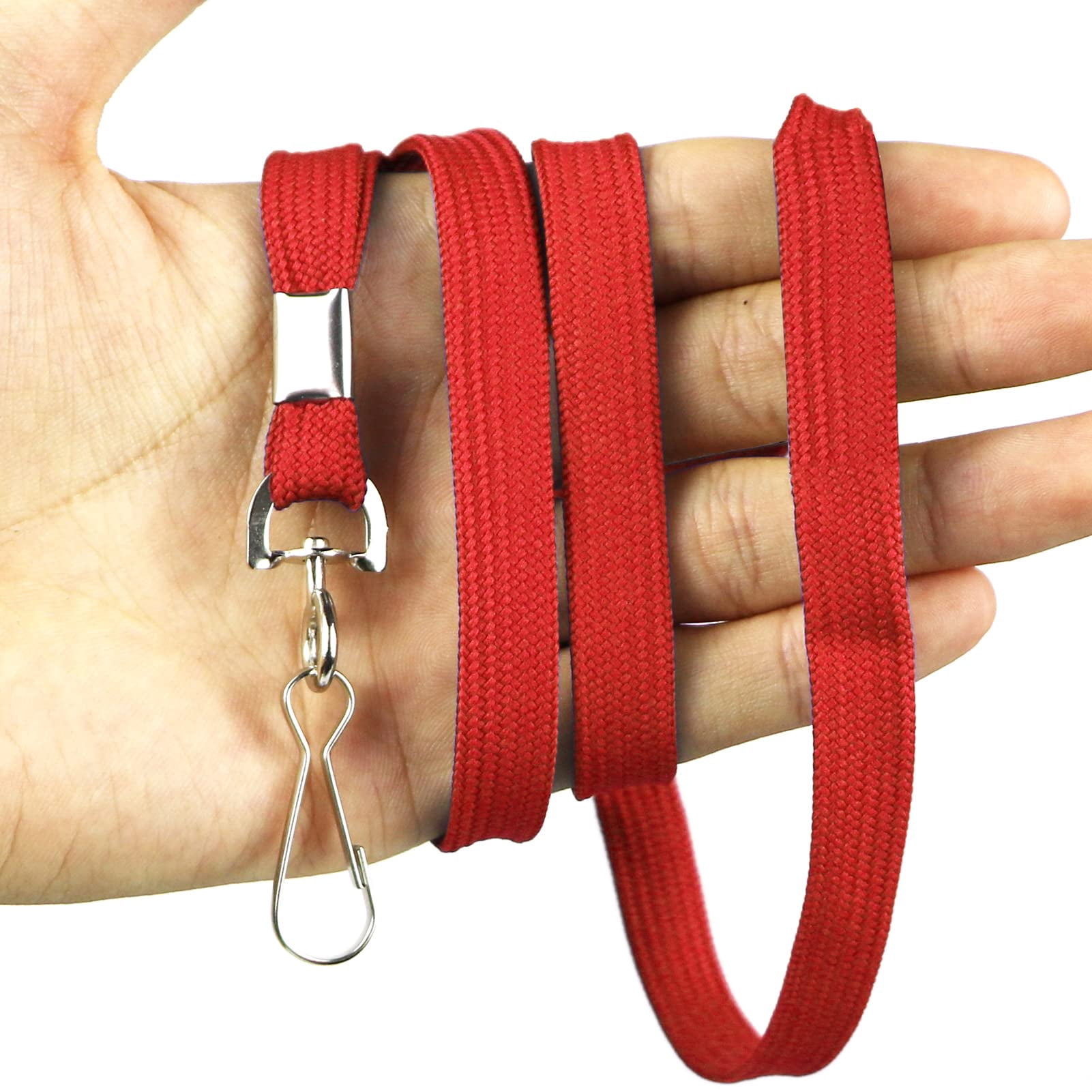 Lanyard 100 Pack Bulk Badge Lanyards For Id Badges Neck Cruise Name Tag Holder