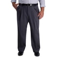 thumbnail image 1 of Haggar Mens BT Iron Free Premium Khaki Classic Fit Pleat Front Expandable Waist Pant, 1 of 5