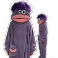 thumbnail image 5 of Unisex Plush Monster Onesie Pajamas, Ultra-Soft Flannel One-Piece Costume Loungewear, Onesie Pajamas Cozy Home Loungewear, 5 of 6