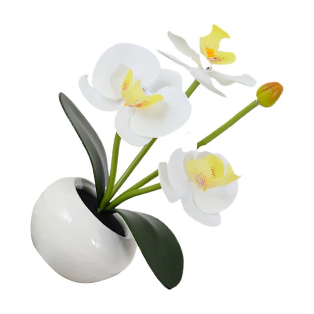 Injueey Impresionante decoración de fiesta con arreglos de plantas artificiales, decoración del hogar para interiores o exteriores, flores Iluminación y accesorios blanco