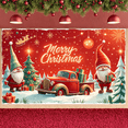 thumbnail image 6 of Decorative Design Christmas Banner Festive Theme Santa Claus Graphic Holiday Decoration Merry Christmas for Holiday Celebration Festive Decor Winter Wonderland, 6 of 9