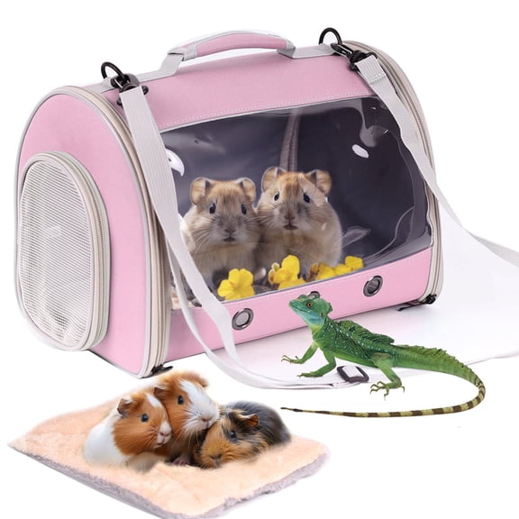 Bearded Dragon Travel Carrier Backpack,Lizard Backpack Carrier,Space Capsule Clear Bubble Window Astronaut Reptile Carrier Backpack for Guinea Pig,Sugar Glider,Bunny