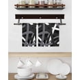 thumbnail image 3 of Gray Black Geometric Kitchen Dish Towels for Drying Dishes Set of 2, Modern Art Abstract Grey Line Waffle Weave Microfiber Hand Tea Bathroom Towels Quick Dry & Absorbent Towel 15.7x23.6, 3 of 7