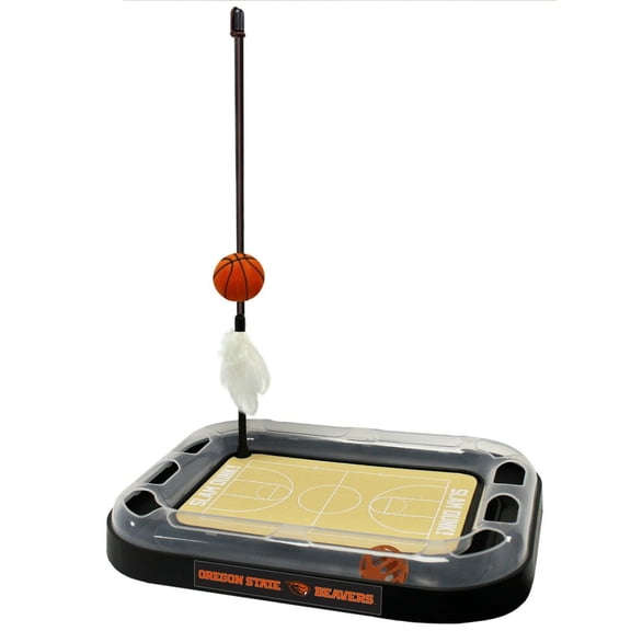 NCAA Oregon State Beavers CAT Scratcher Mat Toy with Catnip Plush & Feather Cat Toy 5-in-1 Kitty Toy