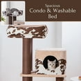 thumbnail image 5 of PetPals 50” Grand Maine Coon™ Cat Tree – Cowboy, with Top Removeable Bed, Large Condo, Brown, 5 of 7