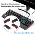 thumbnail image 2 of NKRO AntiGhosting 104Key Cord Mechanical Keyboards RGBs Backlit Ergonomic Design for Gaming and Use, 2 of 12