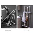thumbnail image 4 of Soporte de fregona montado en la pared, organizador de ganchos, accesorios de cocina, percha de escoba Feliz Sencillez, 4 of 5