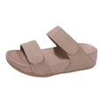 thumbnail image 5 of Rokment Orthopedic Platform Walking Slippers Sandals for Women 2026 Beach Summer Comfortable Fashion Casual Wide Width Arch Support Chunky Wedge Slip on Backless Slides Pink Size 8.5, 5 of 6
