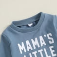 thumbnail image 5 of Xudanell Boy Baby Clothes Boys Winter Trousers Suit Letter Printed Long Sleeved Sweatshirt Pullover Tops And Trousers 3 6 12 18 24 Months 2T 3T Outfits Boy Clothes, 5 of 7