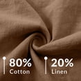 thumbnail image 6 of Vinsonshop Womens Button Down Shirt Casual Comfort Work Tops Linen Womens Clothing Linen Blouse Cotton Linen Cotton Gauze Summer Gauze Shirts Business Casual Gauze Tops Elegant Khaki L, 6 of 9