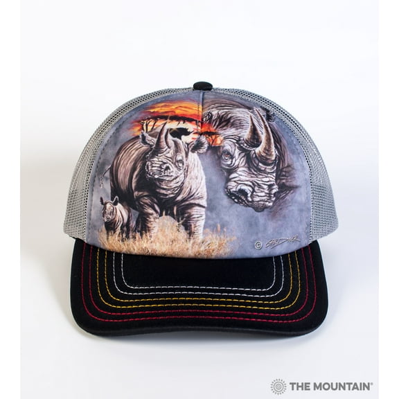 RHINOS Rhinos Foam Trucker Hat Grey Adult Men's Women's Trucker Cap