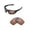 Brown, variant on Walleva Titanium Polarized Replacement Lenses for Oakley Scalpel Sunglasses