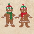 thumbnail image 3 of Linum Home Textiles Christmas Gingerbread Embroidered Luxury 100% Turkish Cotton Hand Towel, 3 of 3