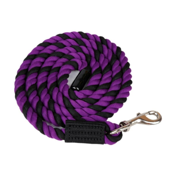 Cuerda de plomo para caballos, rienda de establo, cuerda de cuerda para caballos, para entrenamiento de ganado. Rosa púrpura