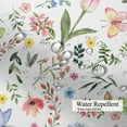 thumbnail image 4 of Pbobriich Floral Shower Curtain, Colorful Wildflower Shower Curtain with 12 Hooks , 72” x 72”, 4 of 5