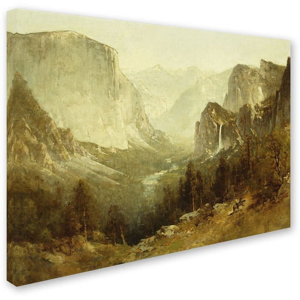 Trademark Fine Art "Hunting In Yosemite 1890" Canvas Art by Thomas Hill