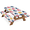 Multicolor 2, variant on ADECORIVY Colorful Fruit Pineapple Picnic Table Cover with Bench Covers, Waterproof Camping Table Cover with Elastic Edges, Fitted Tablecloth for Rectangle Tables, Outdoor Essentials 72 Inch