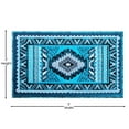 thumbnail image 7 of Flash Furniture Ventana Rectangular Southwestern Black, Grey, Turquoise Area Rug, 2' x 3', 7 of 7