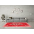 thumbnail image 3 of Ahgly Company Indoor Round Medallion Red Traditional Area Rugs, 3' Round, 3 of 4