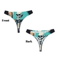 thumbnail image 3 of Balery Vintage Skull Beer Tangas de Algodón para Mujer con Estampado – Ropa Interior Sexy, Transpirable, G-string-Medium, 3 of 6
