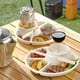 thumbnail image 4 of Plato de desayuno de dos partes, plato de comida portátil de dos partes, almohadilla de control de placa de pérdida de peso de dos partes para una alimentación saludable y pérdida de peso, plato de cena de dos partes, bandeja de cubiertos para adultos y niños Ormromra WMSS-312, 4 of 8