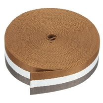 Uxcell 12 Yard Webbing 1.5 Inch Polypropylene Webbing Strap Heavy Webbing Roll Chair Straps Brown White Grey Stripes