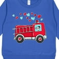 thumbnail image 3 of Inktastic Valentine Fire Truck with Cute Dalmatian and Hearts Toddler Sweatshirt, 3 of 4