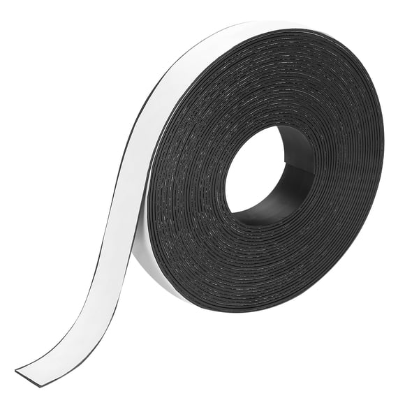 Uxcell Magnetic Strip 32.8 Feet x 25/32" Width x 1/16" Thick Magnetic Tape Labels Stickers