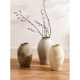 thumbnail image 5 of LE TAUCI 13.2 Inch Ceramic Vase, Tall Decorative Vase for Home Decor, Rustic Cream Beige Flower Vase for Living Room, Entryway, Mantel and Tabletop Decor, 5 of 9