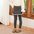 thumbnail image 6 of Hicidod Toddler Girls Leggings School Uniform Tutu Kids Tight Pants Solid Cute Ruffle Skirt Pull On Warm Pants, 6 of 7
