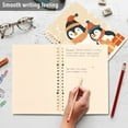 thumbnail image 5 of Ckdifva Cute Penguins Gifts A5 Ring Binder Notebook Journey Note Diary College Ruled Study 60 Pages, 5 of 8