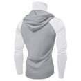 thumbnail image 4 of Men's UPF 50+ Hooded Sun Shirt, Lightweight Long Sleeve Fishing Shirt with Hood, Quick-Dry Rash Guard Sun Protective Shirt for Hiking, Beach, and Outdoor Activities Grey L, 4 of 4