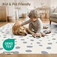thumbnail image 4 of ODIKA 4'x6' Cream Slate Panthera Dot Pattern Washable Area Rug Elegant Abstract Design with Unique Spots Pet Friendly, Non-Shedding for Bedroom, Reading Nook, 4 of 7