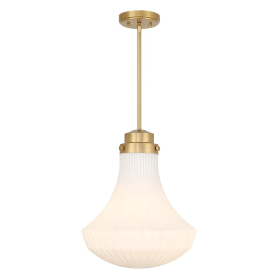 Bartlet 1-Light Pendant in Warm Brass