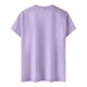 thumbnail image 3 of Women's Football Graphic T-Shirt, Women's Soccer Letter Print Short Sleeve T-Shirt - Casual Summer Neck Top for Sports Fans, Everyday Wear for Soccer Tournament 2026 Light Purple Size: M, 3 of 4