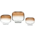 thumbnail image 3 of Mainstays 8" Brown Ombre Glass Hurricane Pillar Home Candle Holder Large, 3 of 9